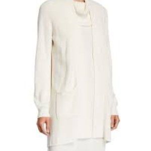 Joan Vass Open-front Cardigan Sweater (NWT)